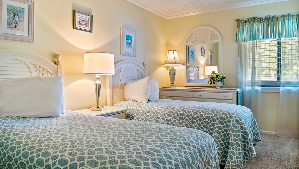Bedroom with two beds