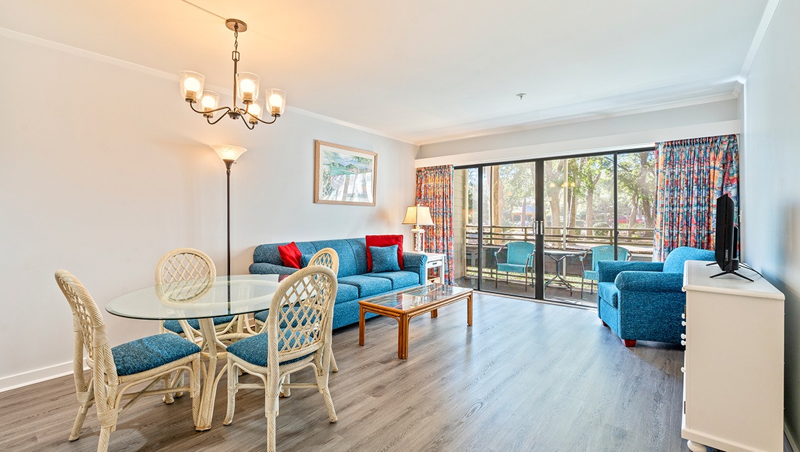 Dining and living area